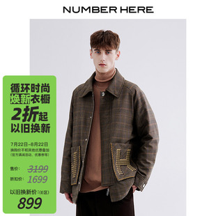NUMBER NH24Q136 HERE90%白鸭绒棉衣羽绒服夹克外套大衣男女款