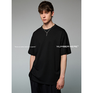 透气基础圆领短袖 进口醋酸面料新款 T恤男女NH12T332 HERE NUMBER