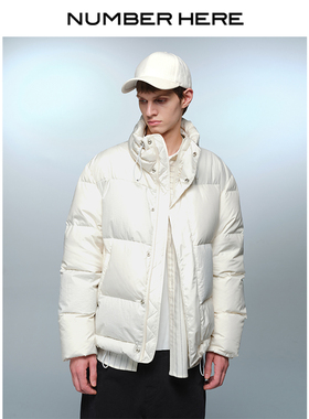 NH 不对称拼接设计丝滑手感轻薄羽绒服夹克外套男款23400117049