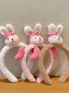 洗脸发箍女专用头箍发窟头饰简约发捆网红可爱卡通束发带防滑发卡