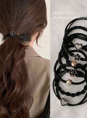 不伤发耐用头绳2023新款高级感发圈橡皮筋女生扎头发皮套气质发绳