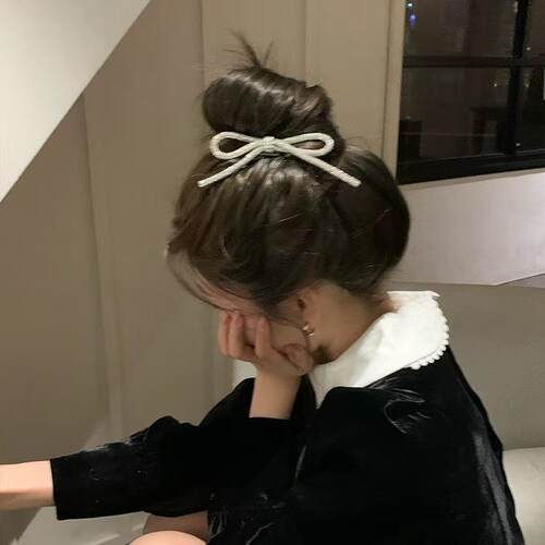 亮晶晶侧边蝴蝶结刘海夹子苏雅芙