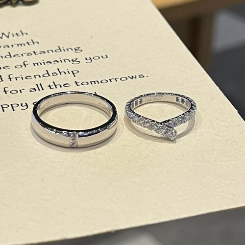 珠宝定制HW海瑞戒指同款pt950铂金结婚对戒Truly Ribbon钻戒