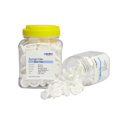 科百特 玻璃纤维GF针头过滤器  针式过滤器 一次性针头过滤器 用于深层过滤和粘稠样品过滤 通量大 纳污量大