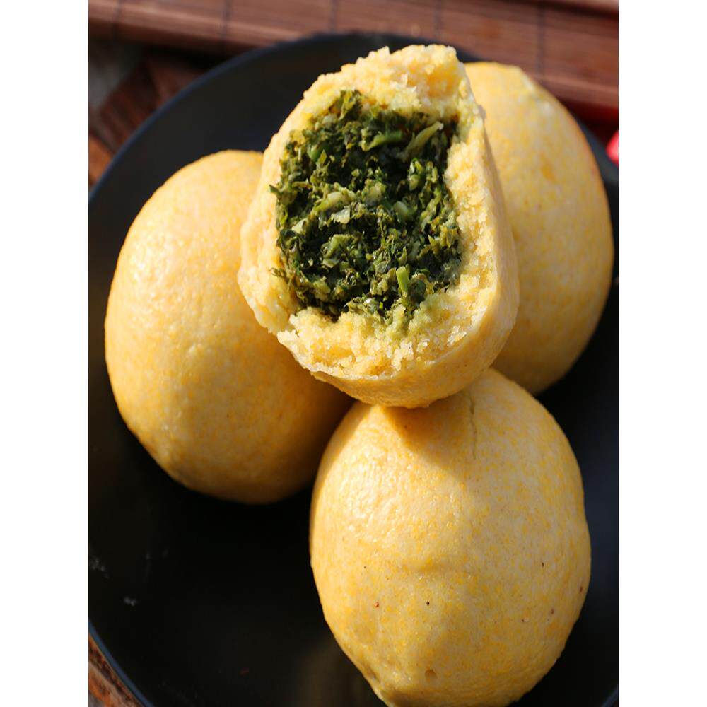 天津杂粮鸡米面野团子菜荠菜蛋窝窝头包NRB玉子营养粗粮菜饽饽头4