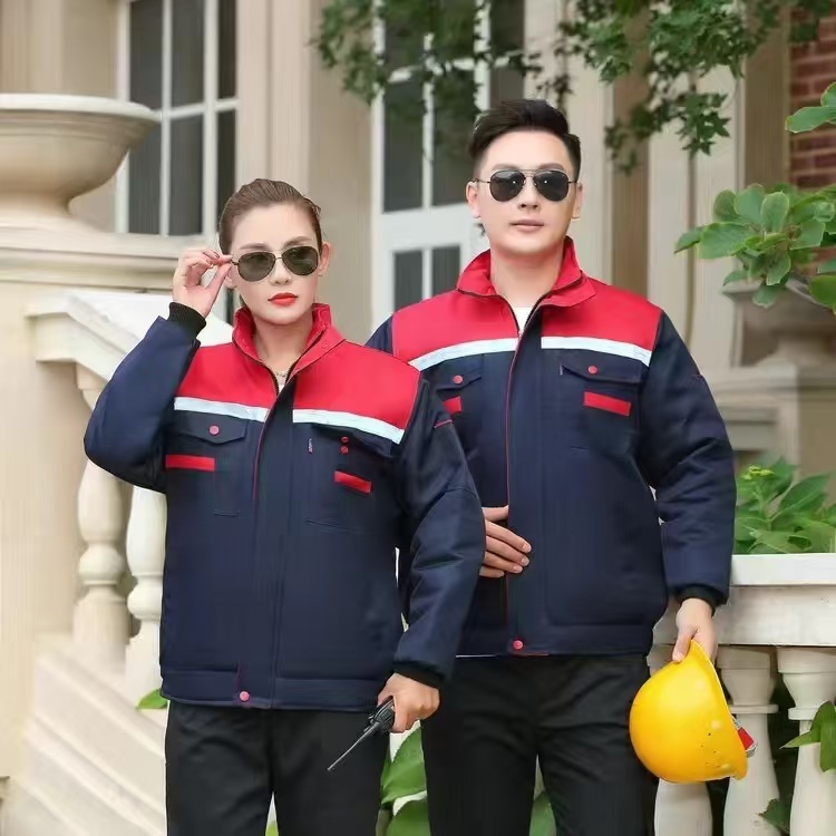 冬季工作服棉衣防寒保暖棉服机修服机电劳保服拼肩棉袄防护工装