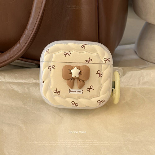 棕色蝴蝶结适用苹果AirPodsPro2