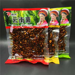 3袋X220g大理特产鸿兴云南菌松茸麻辣牛肝菌香辣鸡枞菌即食野生菌