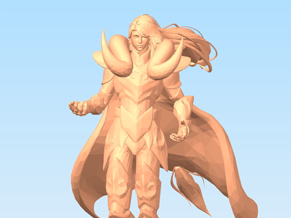 王者荣耀白羊座圣斗士张良手办3d打印模型stl三维打印图纸数据