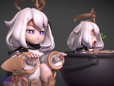 原神Q版派蒙Paimon手办模型3d打印模型stl三维模型手办stl模型