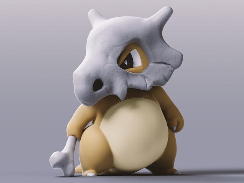 卡拉卡拉精灵宝可梦口袋妖怪3d打印模型stl手办三维打印数据