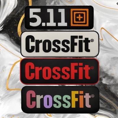 CrossFit长条魔术贴臂章 511战术马甲徽章 PVC士气章户外背包贴章