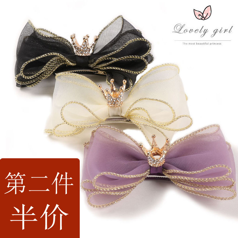 儿童立体超仙大蝴蝶结发夹多款