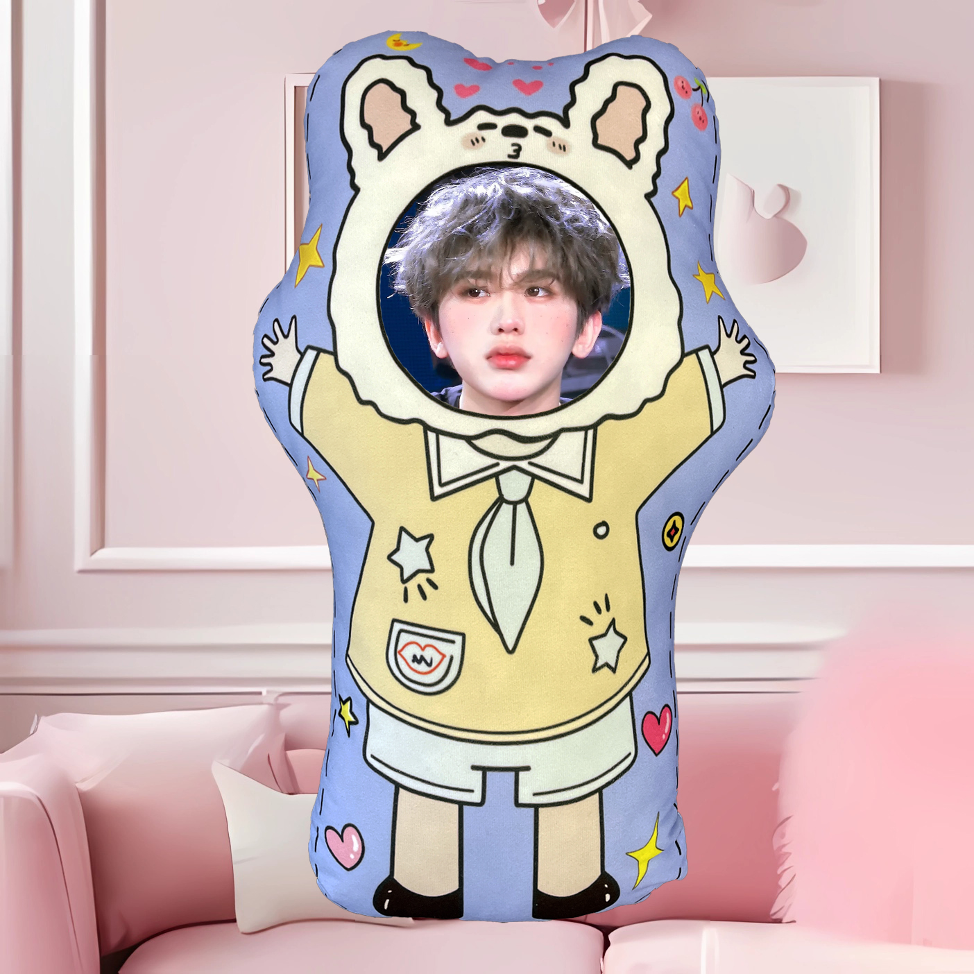 蔡徐坤异形抱枕双面定制生日礼物