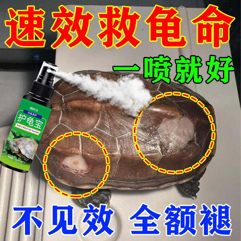 乌龟专用药白眼病眼睛肿睁不开眼腐皮烂甲真菌感染水霉病白斑喷剂
