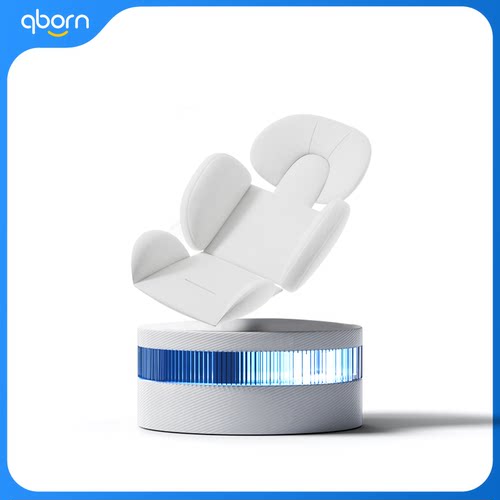 qborn鲲鹏黑翼新生儿护脊睡垫