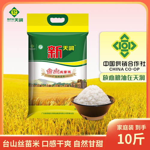新天润供销台山丝苗米5kg装优质丝苗米细长大米煲仔软香