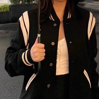 SLP风格棒球服情侣短外套