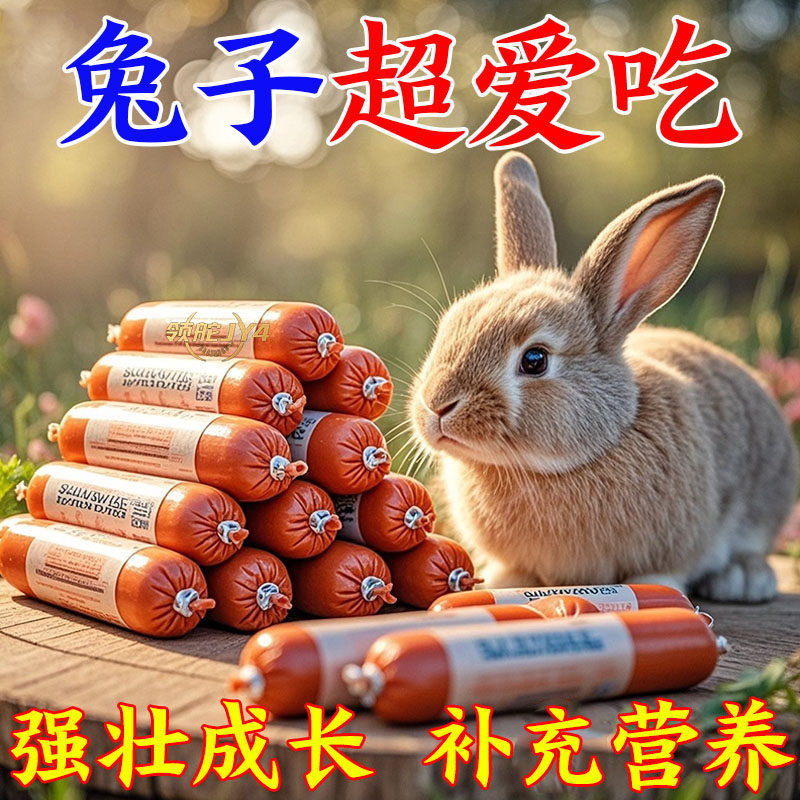 兔子专用营养火腿肠高蛋白低盐配方Q弹口感爱不释口助强壮促成长