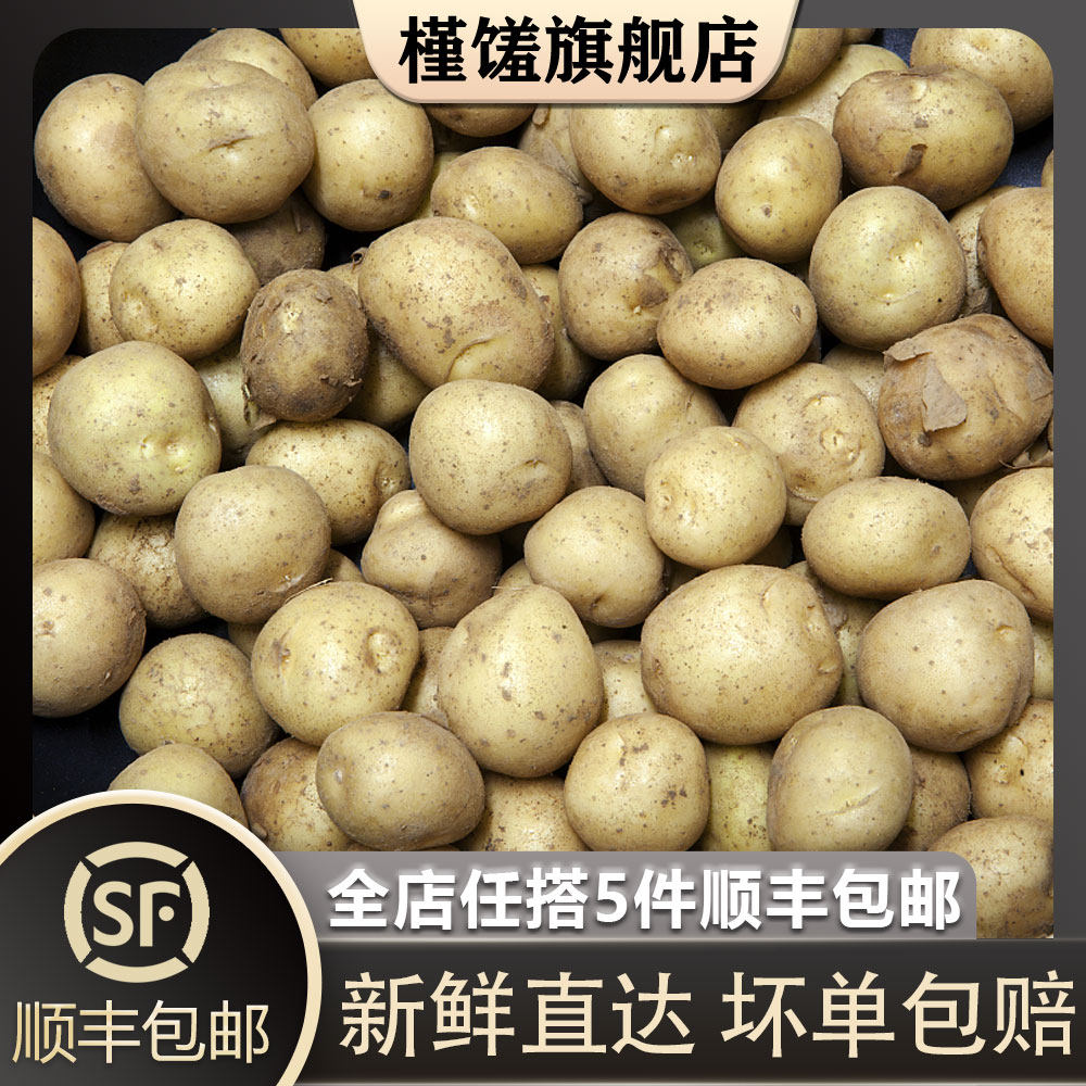 槿馐 迷你小土豆500g农家黄心土豆新鲜蔬菜马铃薯小洋山芋5件包邮