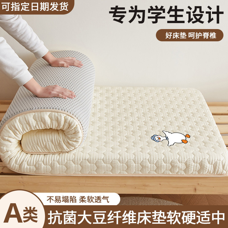 a类泡泡棉大豆床垫宿舍单人折叠软垫学生寝室专用榻榻米垫子加厚