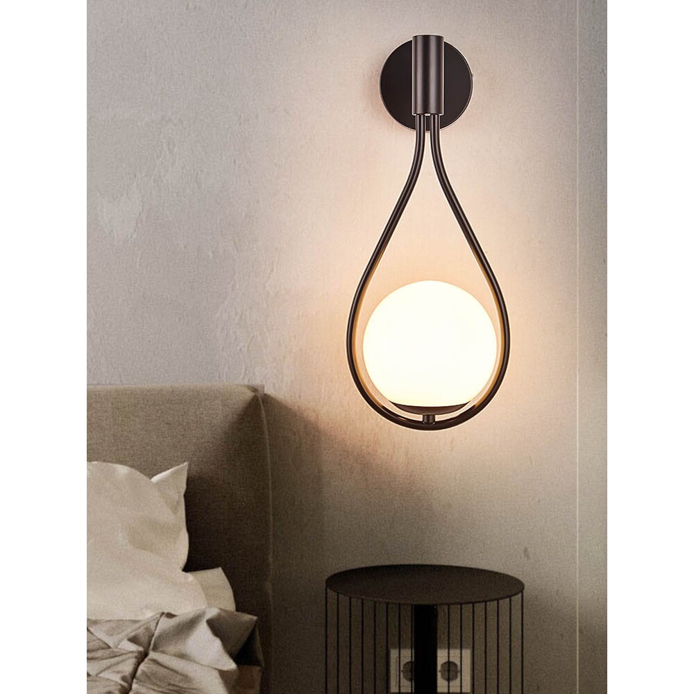 美式床头灯卧室北欧客厅背景墙灯墙壁灯简约现代吧台楼梯过道灯具