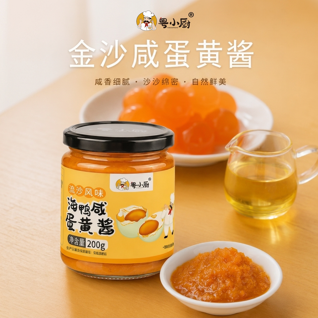 粤小厨金沙咸蛋黄酱官方旗舰店