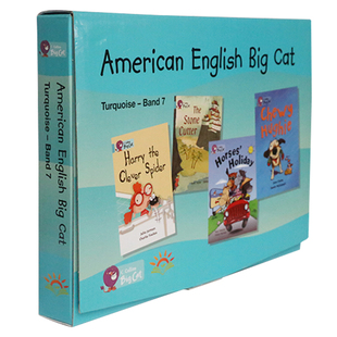 American English Big Cat 7 英文原版 分级阅读美版柯林斯大猫系列青绿色七级 柯林斯大猫分级阅读教材7阶段13册 赠音视频小达人