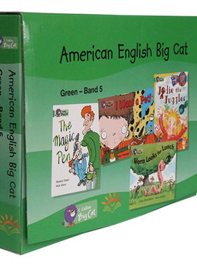 Collins Big Cat 5 进口英文原版 柯林斯大猫系列大猫英语分级阅读美版绿色级别 分级教材14册套装 英语启蒙读物 赠音频视频小达人