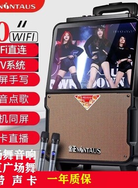 金正广场舞大功率触屏带无线话筒