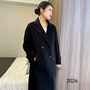 【大美唤粉丝专享】2025长款双面呢大衣时尚秀场款-025