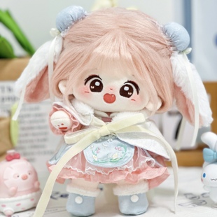 娃岛联萌棉花娃娃20cm古风绒花落燕归来甜美可爱女娃现货正版 原创