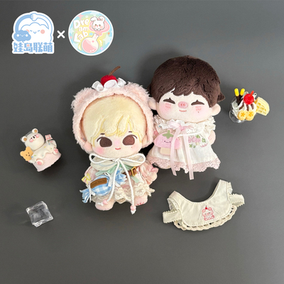 棉花娃娃10cm娃衣春日小食系列粉