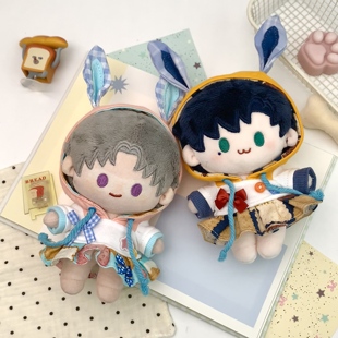 娃岛联萌x白桃汽水原创设计棉花娃娃15cm娃衣浮梦夏日长套装 现货