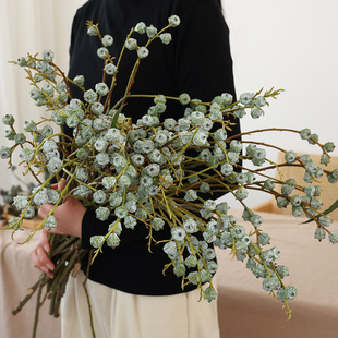 高品质尤加利果干花花束鲜切花客厅摆设民宿酒店装 饰花瓶文艺插花