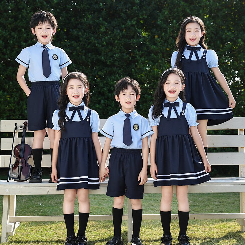 小学生校服夏装幼儿园园服两件套新款男女童班服六一表演套装