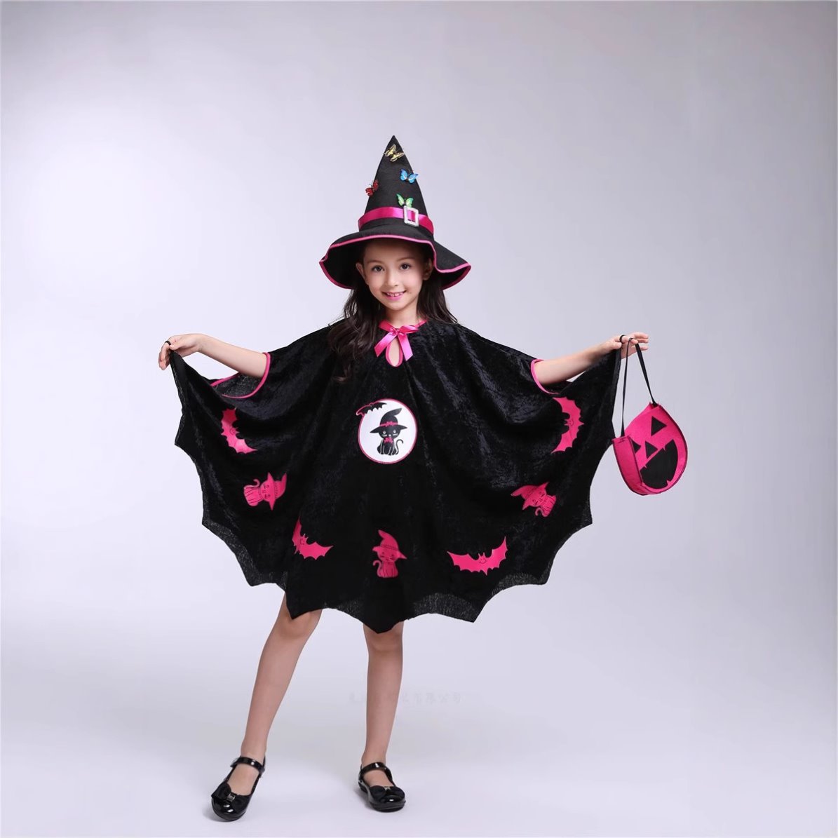 万圣节儿童服装小女巫女童cos演出服套装化妆舞会扮衣服外贸跨境