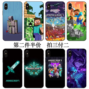 MC同款我的世界苦力怕手机壳适用oppoa1a3a5r7r9a59a11x苹果12pro