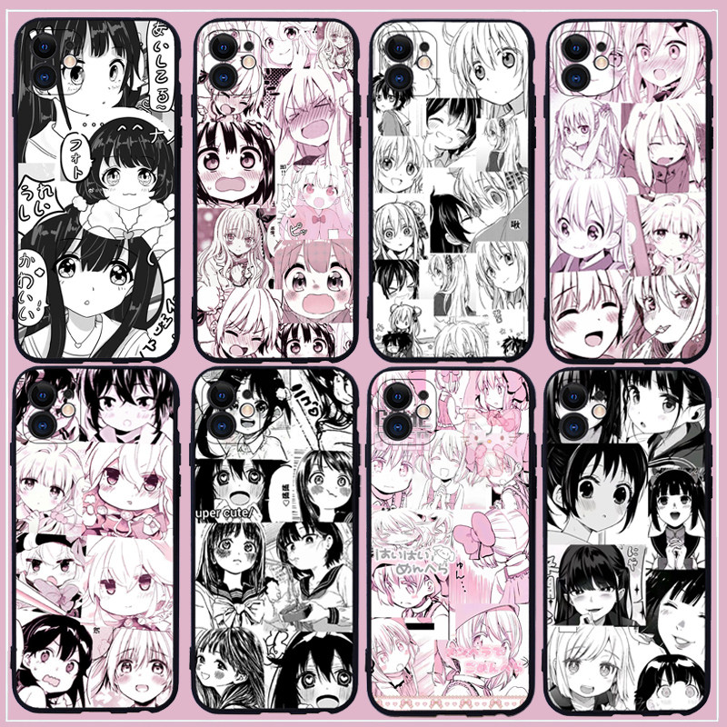 土酷动漫少女二次元手机壳适用于华为苹果12provivo日系op