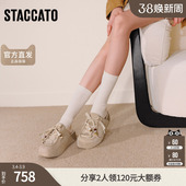 女凉鞋 思加图春季 半拖凉拖鞋 大头鞋 EF607CH5 复古勃肯鞋