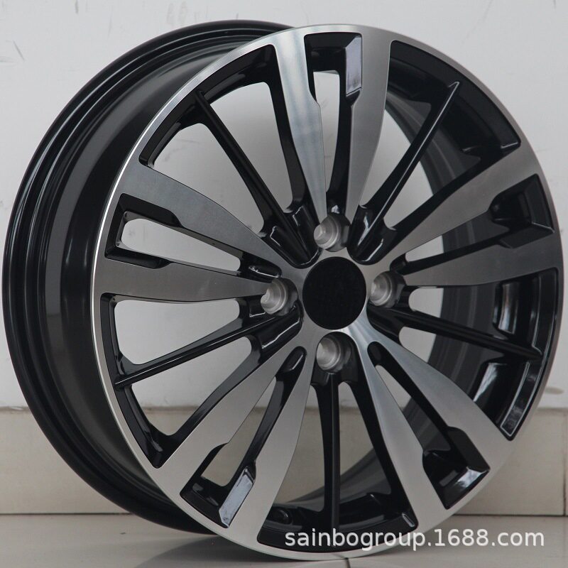 F260270 16寸 4x100 56.1 黑色车面 盛博 改装汽车铝合金轮毂轮圈