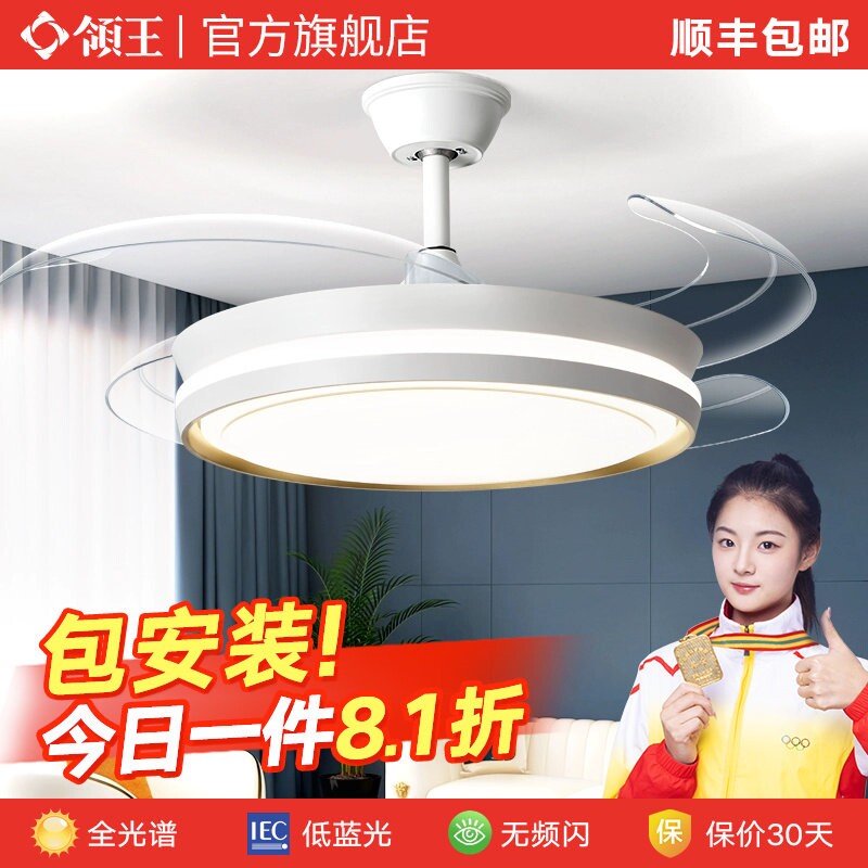 领王隐形风扇灯2025年新款吊扇灯