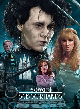 现货 Waxwork原厂周边 剪刀手爱德华 30周年纪念 黑胶唱片 单片装