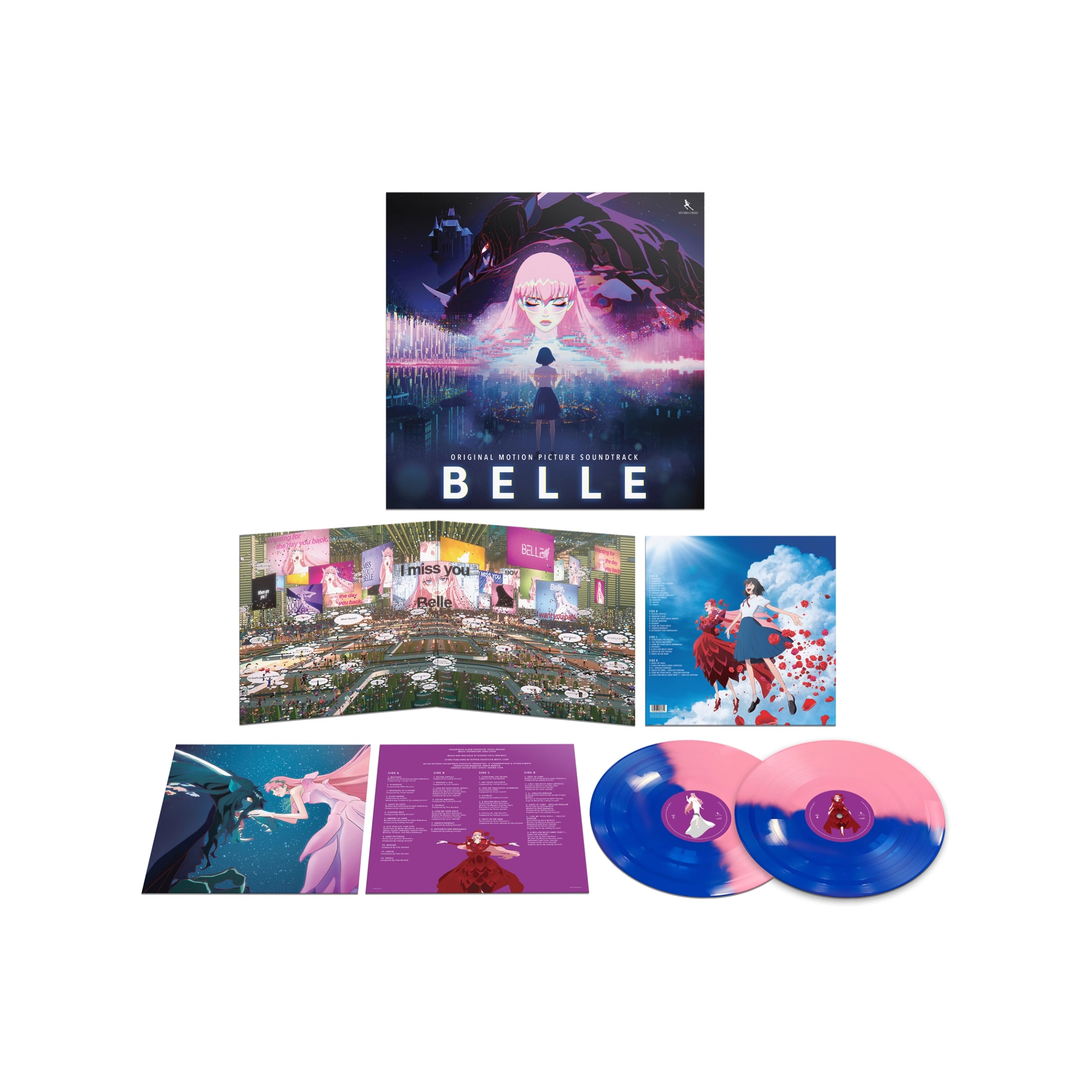 现货 MR原厂动漫周边 龙与雀斑公主 黑胶唱片 Belle