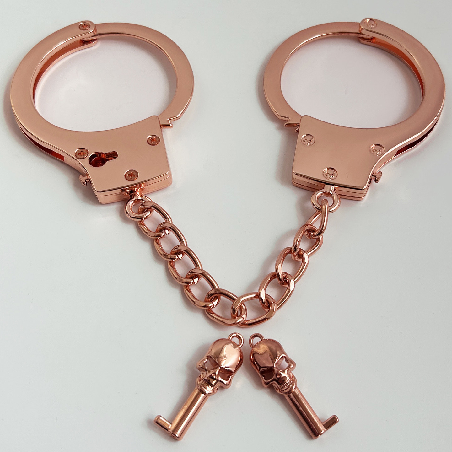 加厚手铐玩具密室道具手扣长链不锈钢成人情侣铁手拷合金脚拷锁