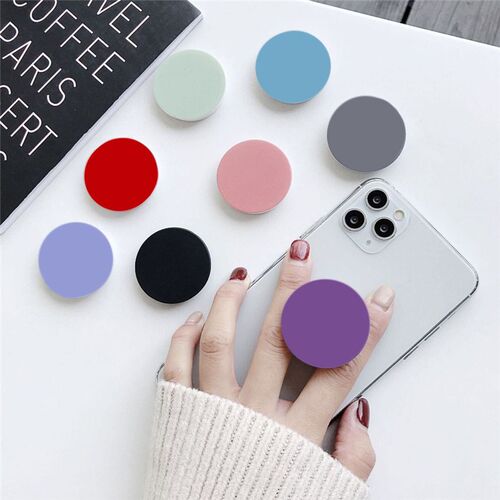 Round Solid Color Phone Grip tok Finger Ring Holder Airbag S