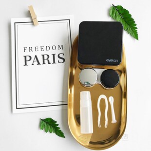 Hot Mirror Contact Lens Case simple square companion box co