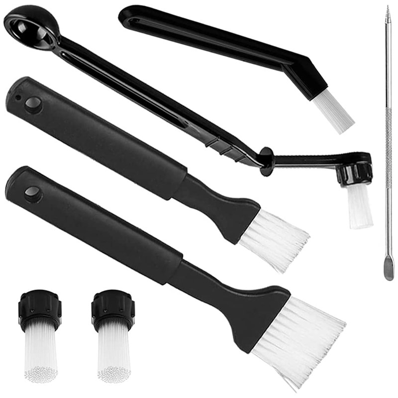 7 Pcs Cleaning Brush Set, Practical Brush For Cleaning Coffe-封面