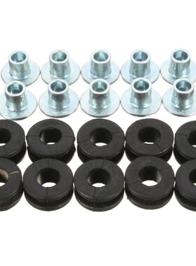 10 Sets Motorcycle Rubber Grommets Bolt Kit Pressure Relief