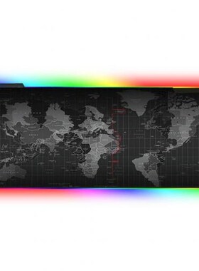 Luminous RGB LED Lights Desktop Gaming Mouse Pad Cushion Com